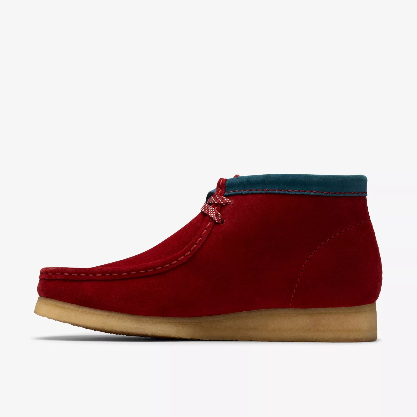 Clark Men's Wallabee Boot Dark Red Suede 26182752