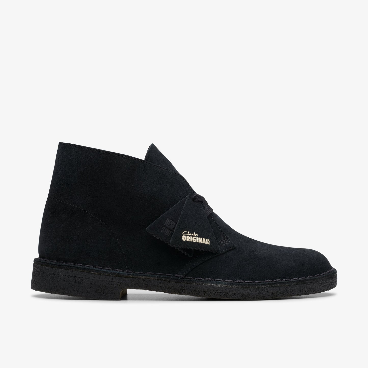 Clarks Desert Boot Black Suede men's shoe – view 83