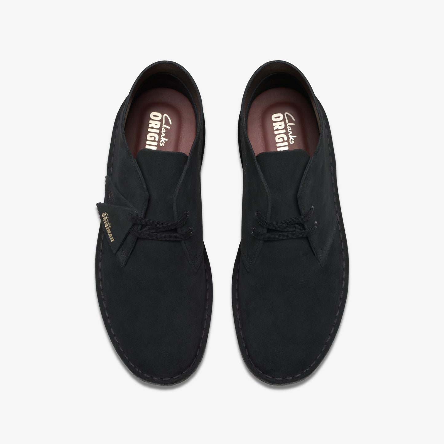 Clarks Desert Boot Black Suede men's shoe – view 6