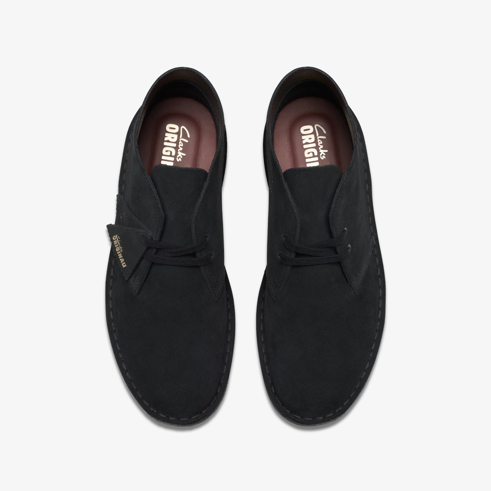 Clarks Desert Boot Black Suede men's shoe – view 6