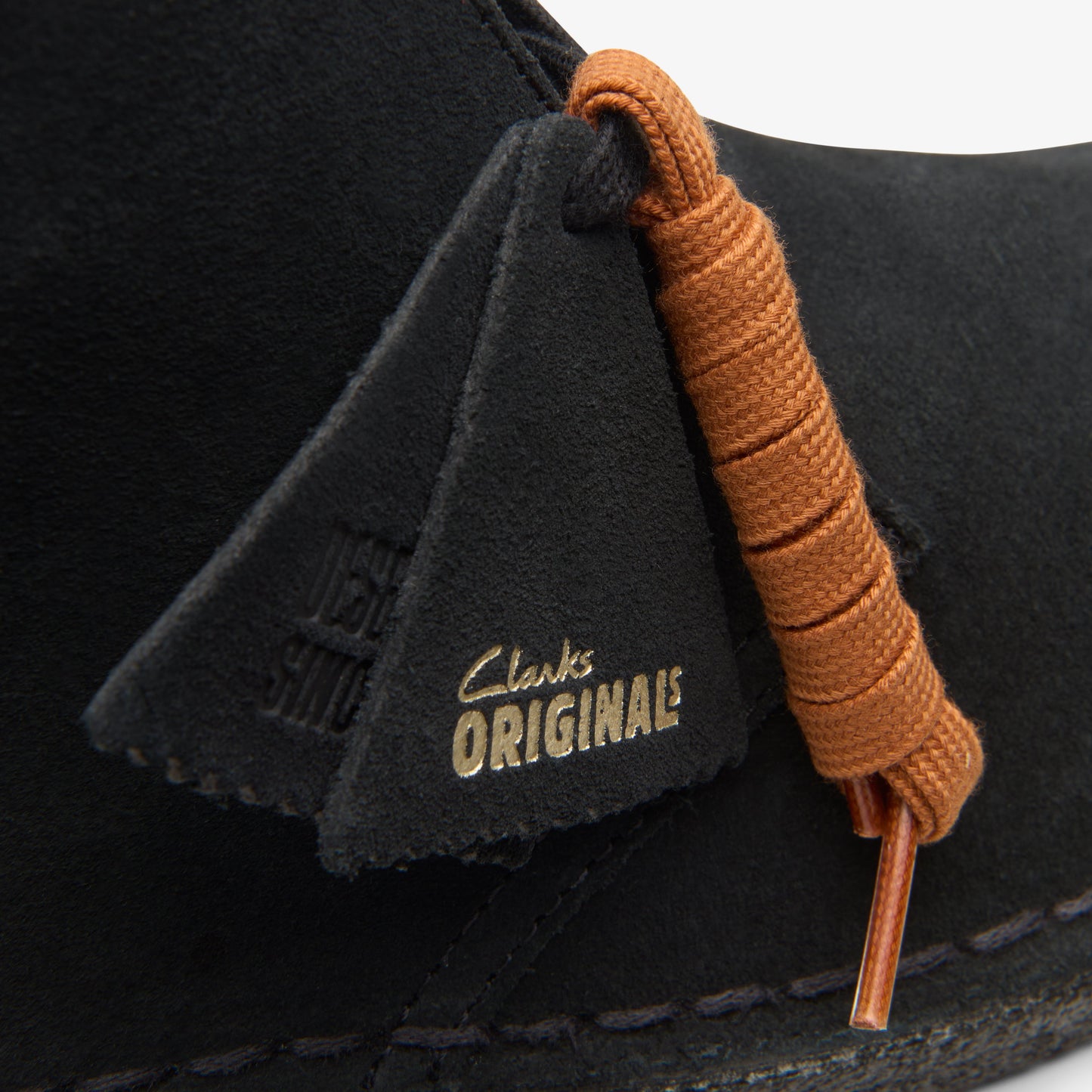 Clarks Desert Boot Black Suede men's shoe – view 8