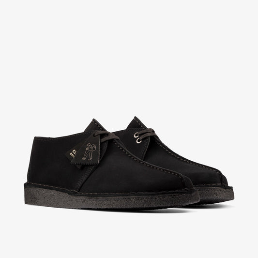 Clarks Desert Trek Black Suede men's shoe – view 4