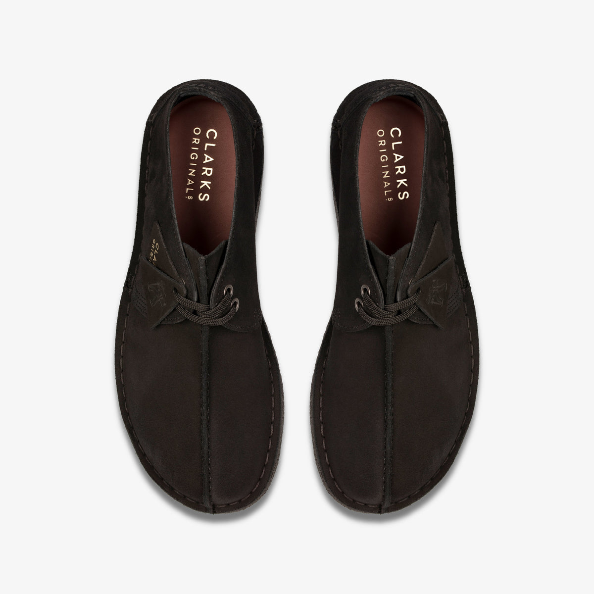 Clarks Desert Trek Black Suede men's shoe – view 6