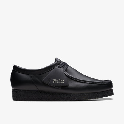 Clarks Wallabee Black Leather men's shoe – view 1