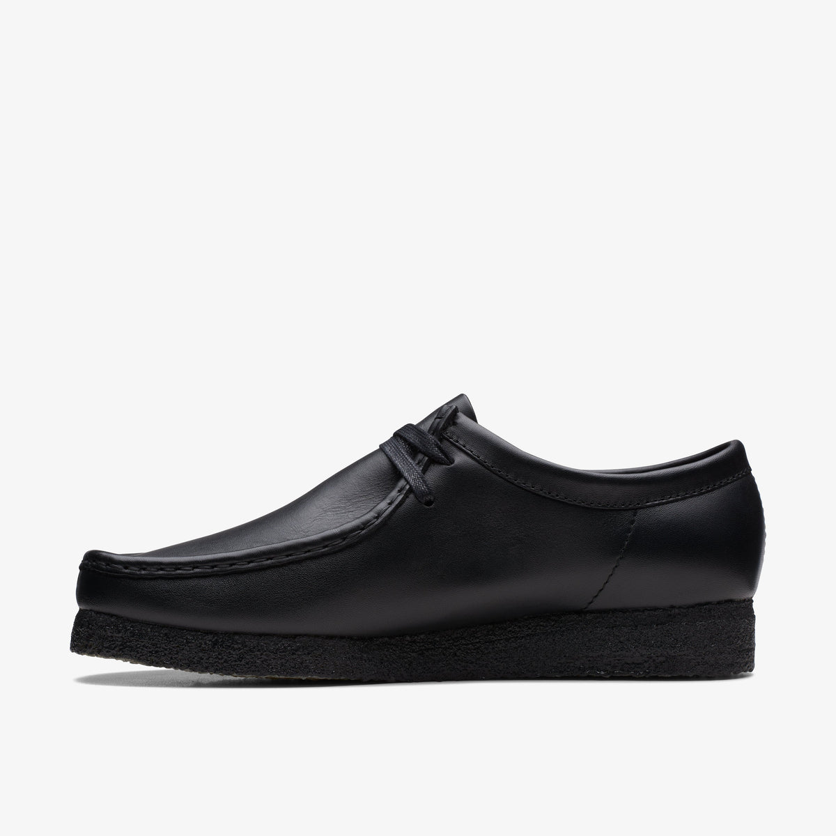 Clarks Wallabee Black Leather men's shoe – view 6