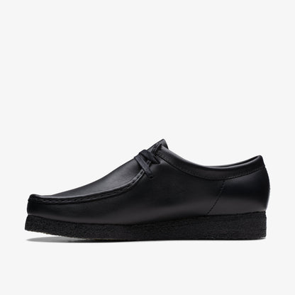 Clarks Wallabee Black Leather men's shoe – view 6