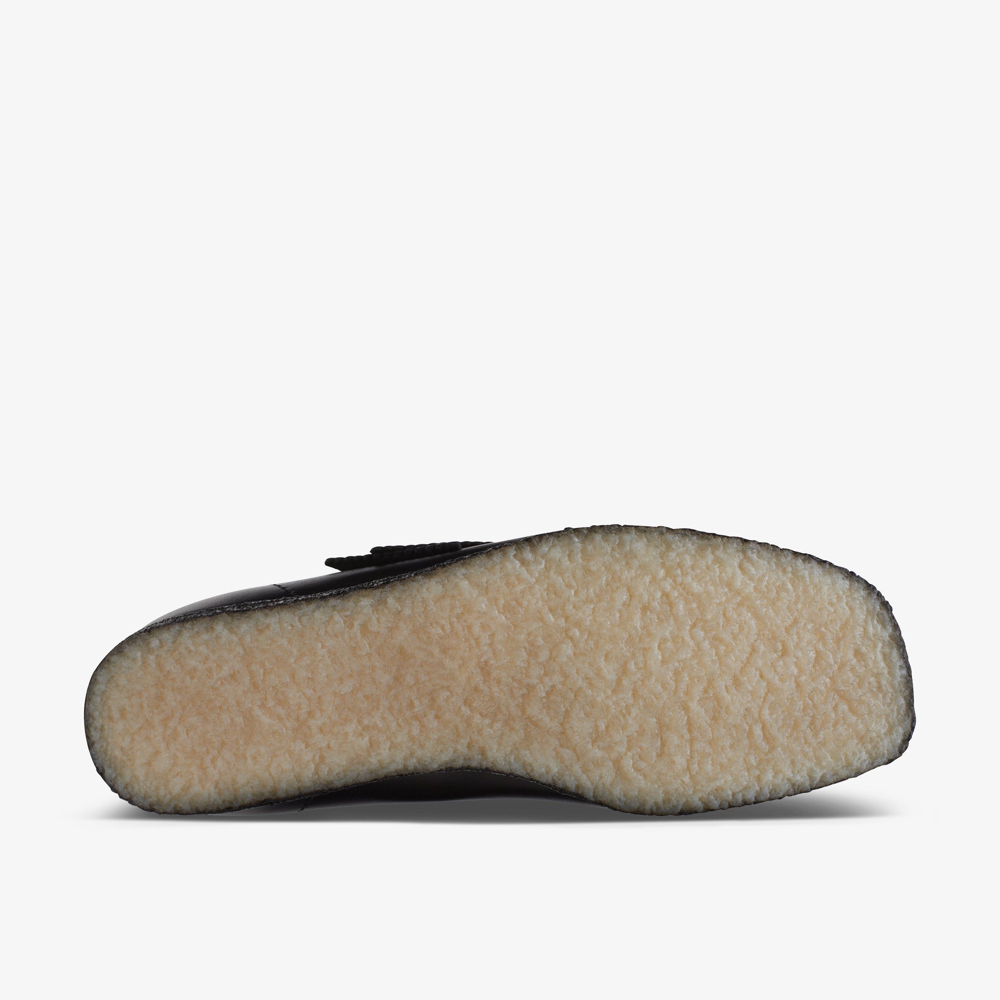 Clarks Mens Wallabee Black Leather