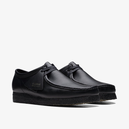 Clarks Wallabee Black Leather men's shoe – view 4