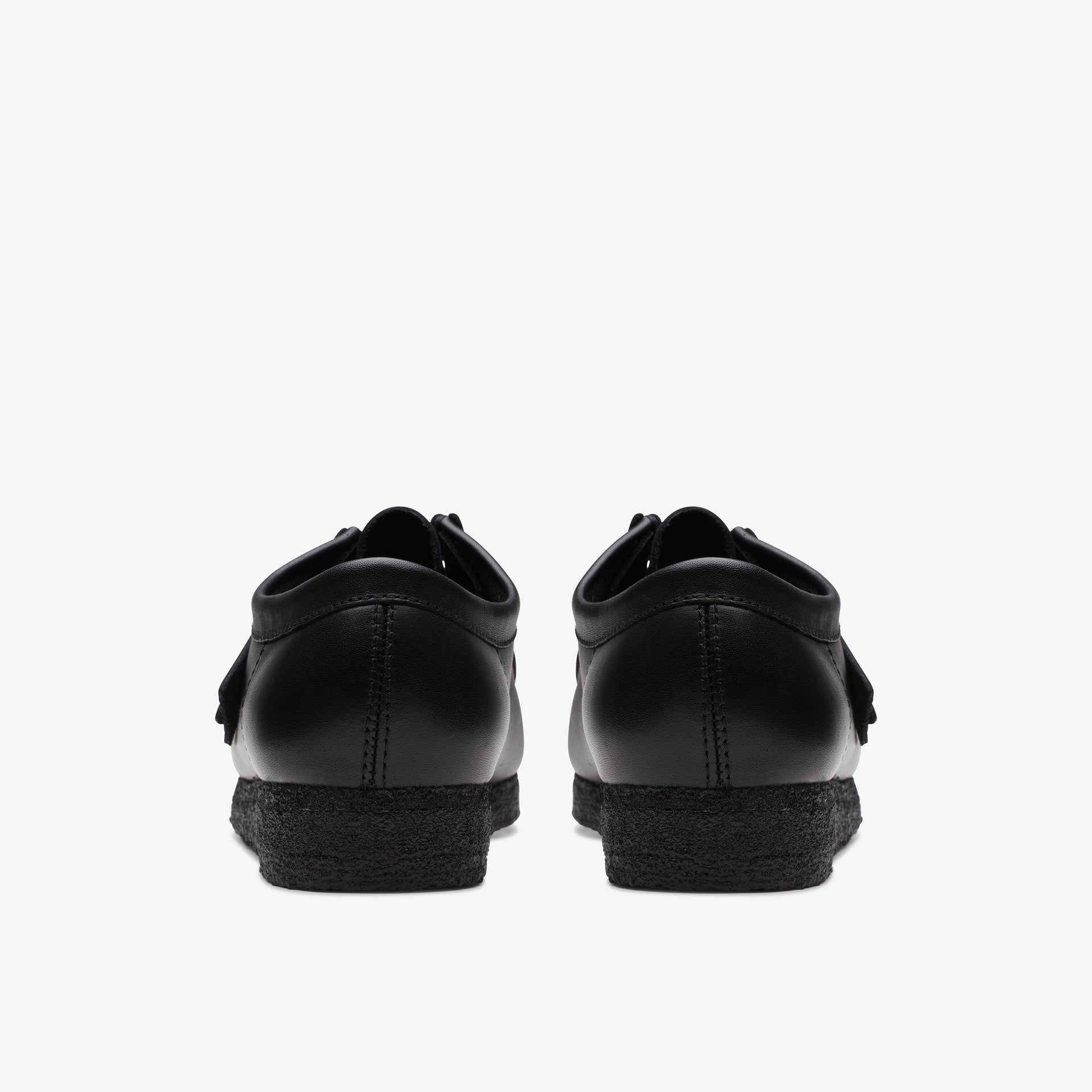 Clarks Mens Wallabee Black Leather