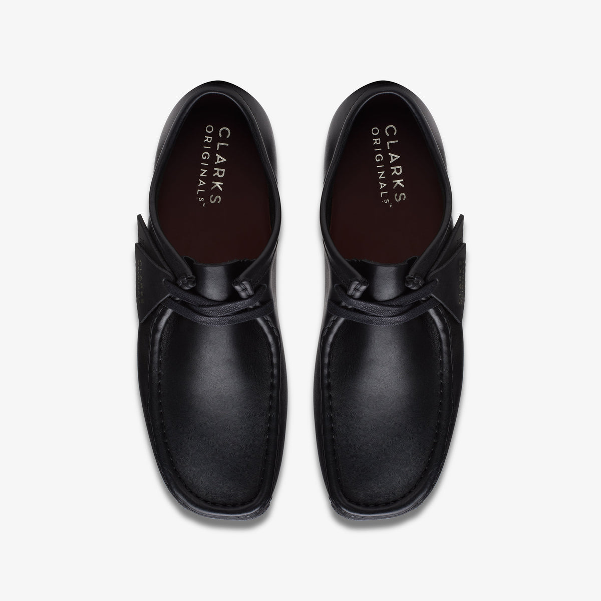 Clarks Wallabee Black Leather men's shoe – view 6