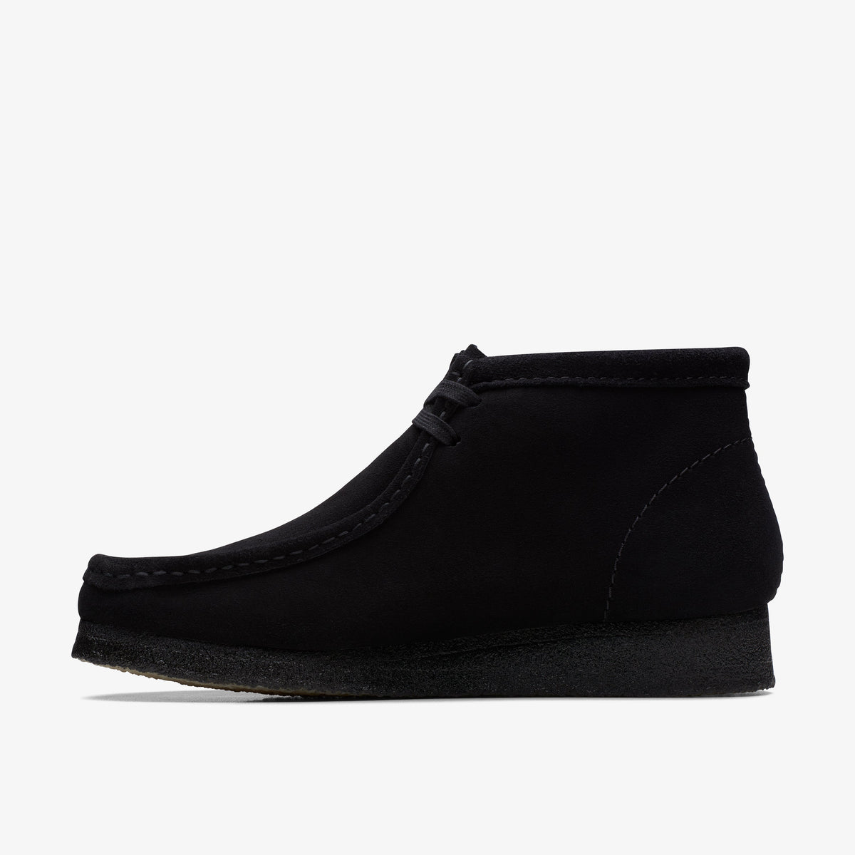 Clarks Wallabee Boot Black Suede men's shoe – view 16698