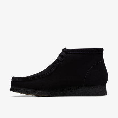 Clarks Wallabee Boot Black Suede men's shoe – view 16698