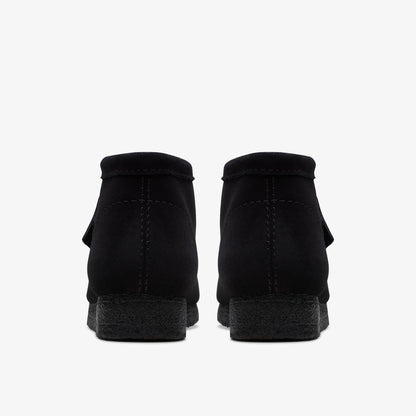 Clarks Wallabee Boot Black Suede men's shoe – view 5