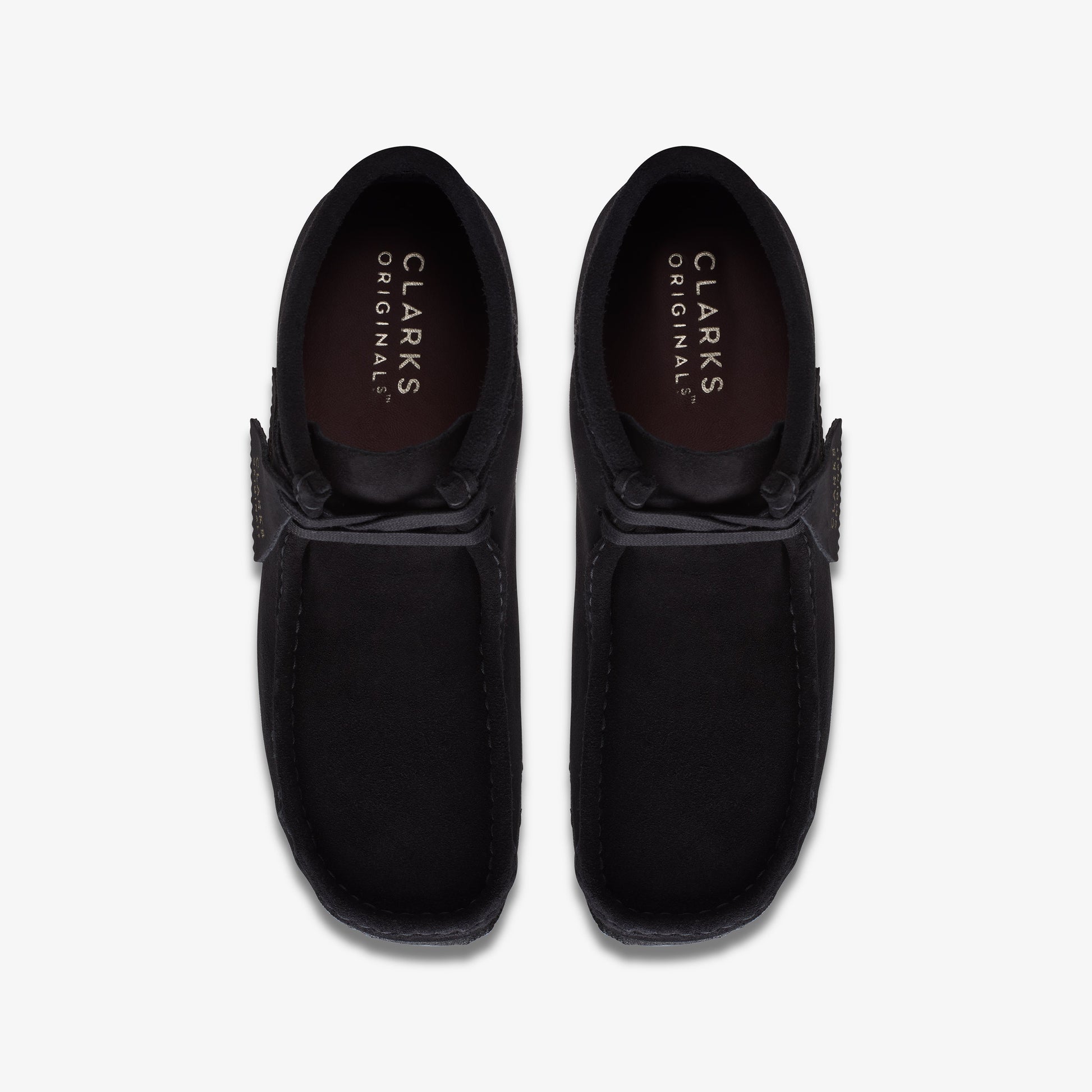 Clarks Wallabee Boot Black Suede men's shoe – view 5