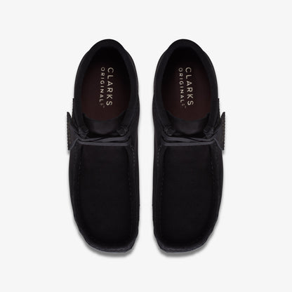 Clarks Wallabee Boot Black Suede men's shoe – view 5