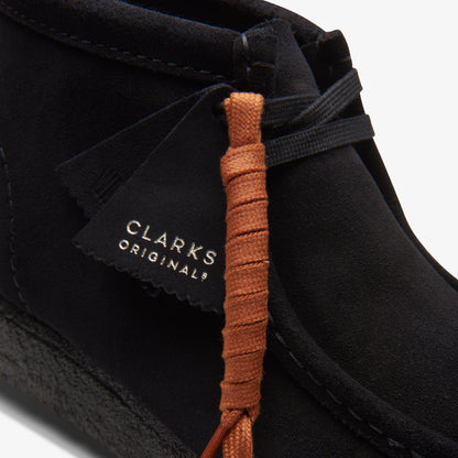 Clarks Wallabee Boot Black Suede men's shoe – view 8