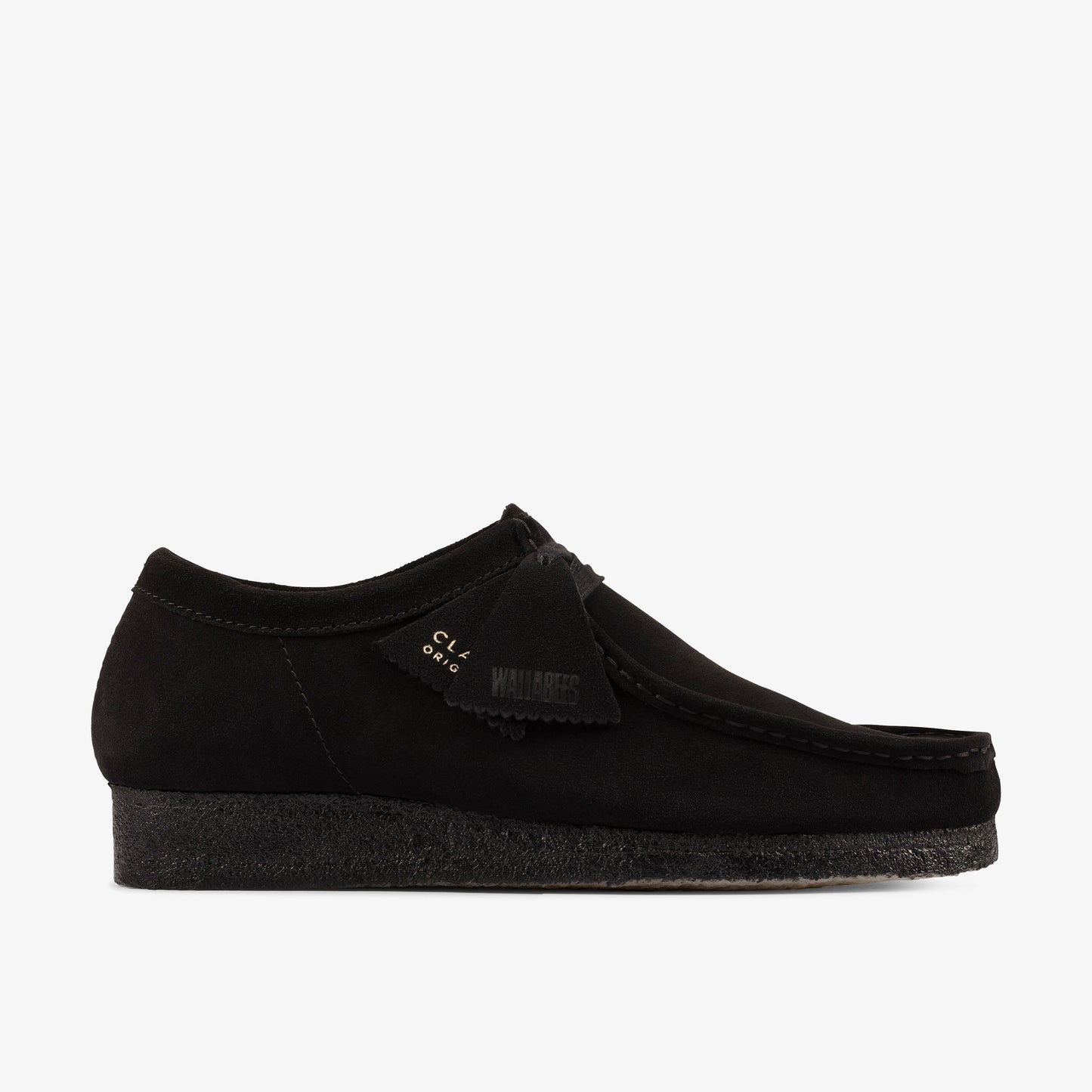 Clarks Wallabee Black Suede men's shoe – view 1