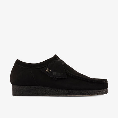 Clarks Wallabee Black Suede men's shoe – view 1