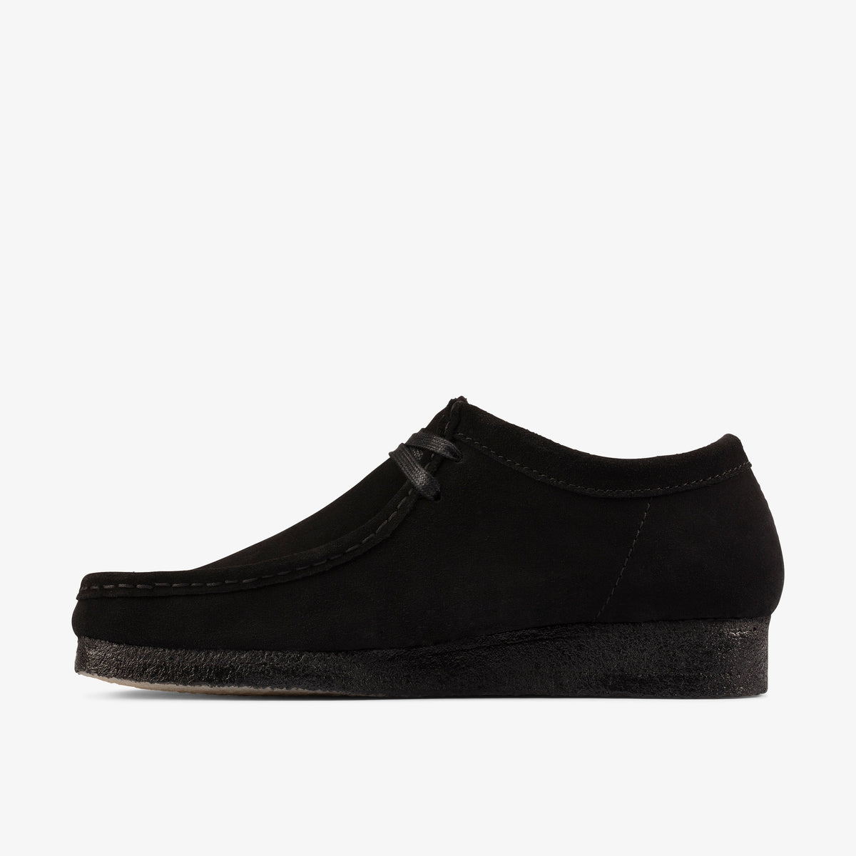 Clarks Wallabee Black Suede men's shoe – view 2