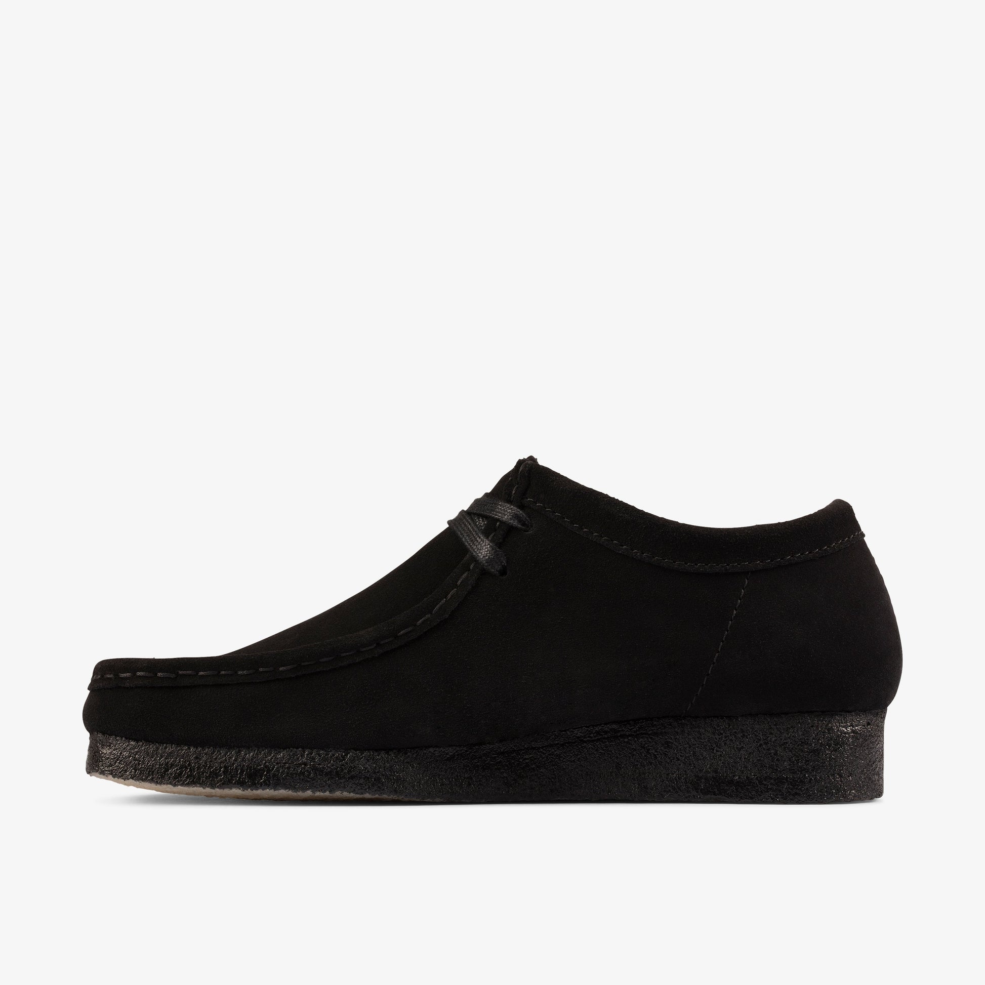 Clarks Wallabee Black Suede men's shoe – view 2