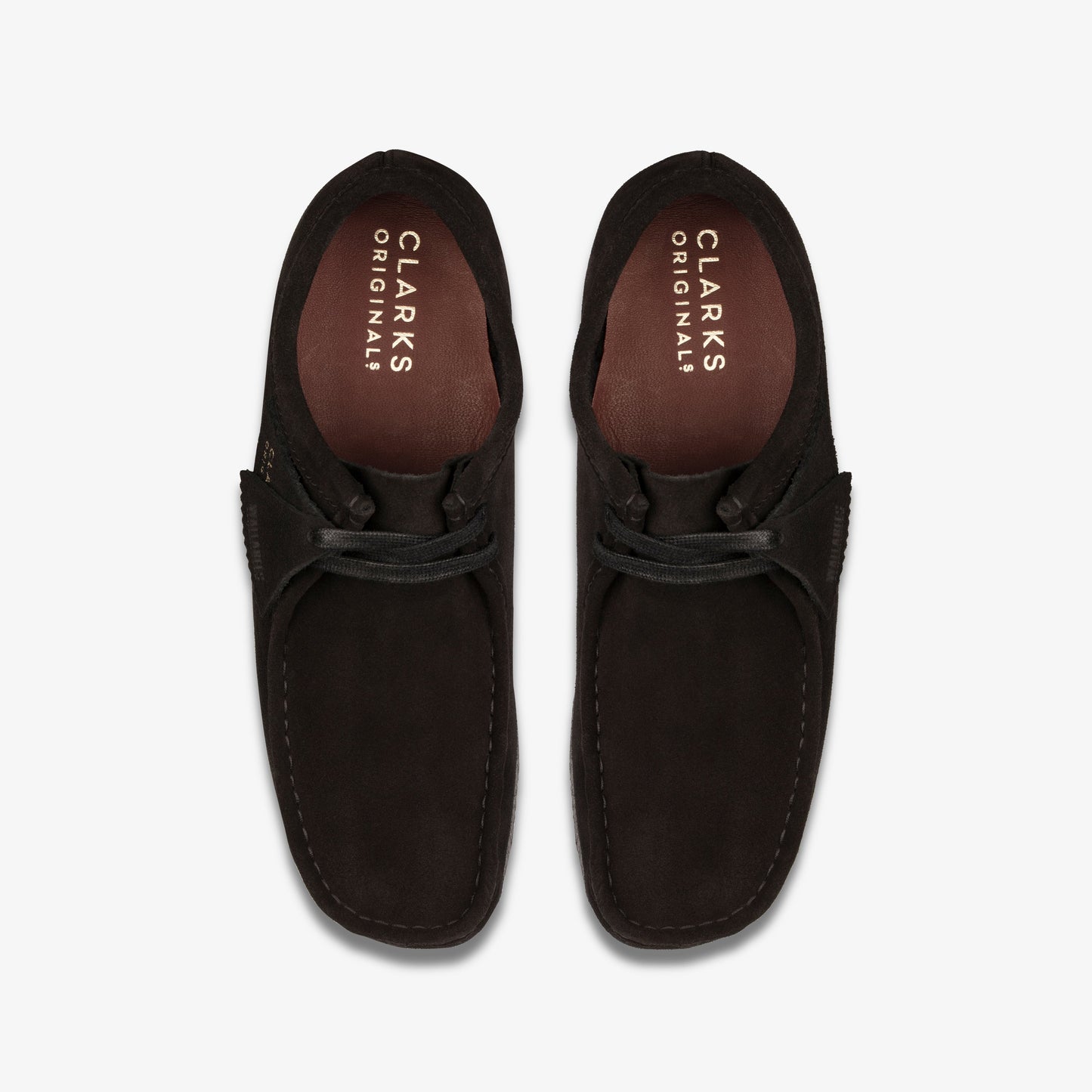 Clarks Wallabee Black Suede men's shoe – view 6
