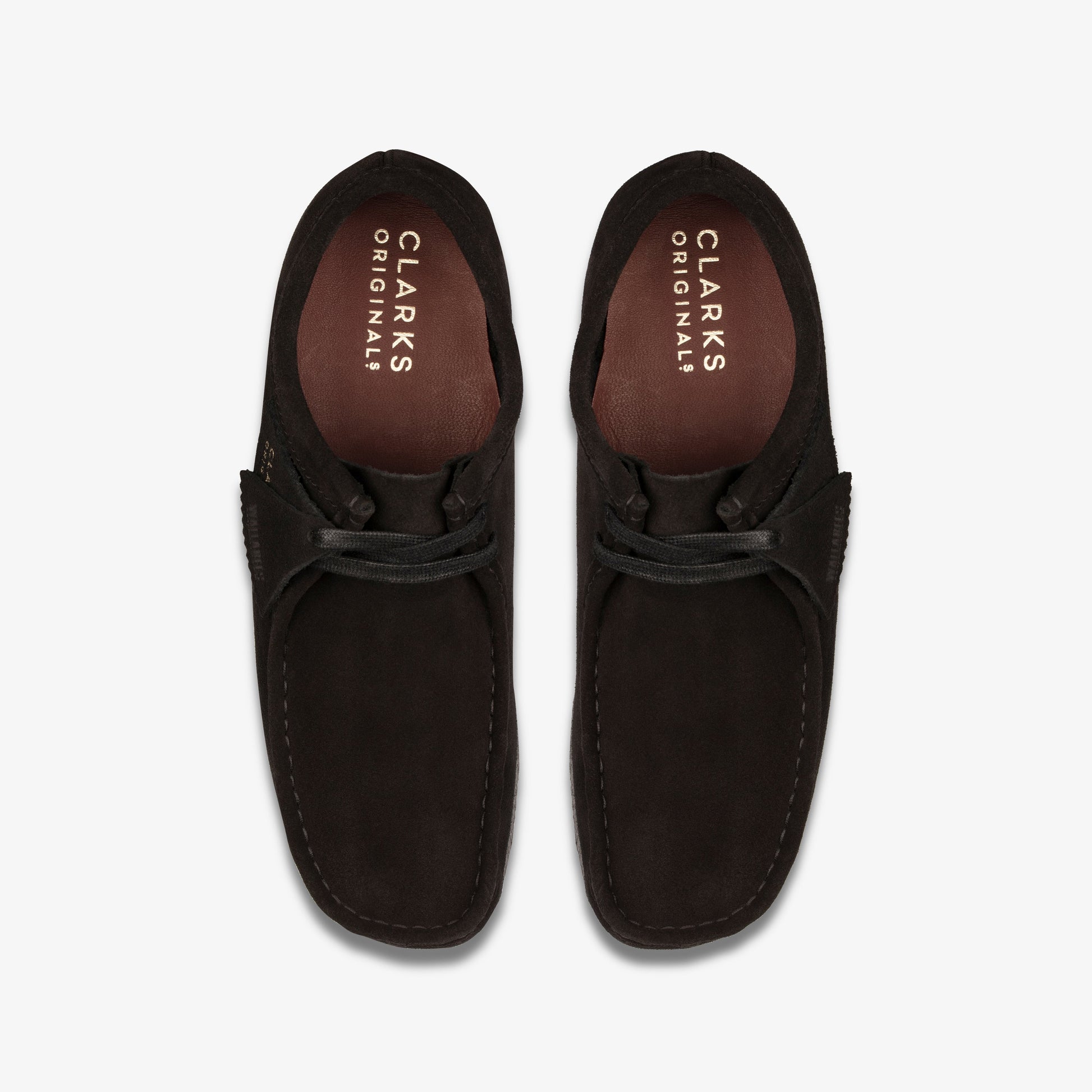 Clarks Wallabee Black Suede men's shoe – view 6