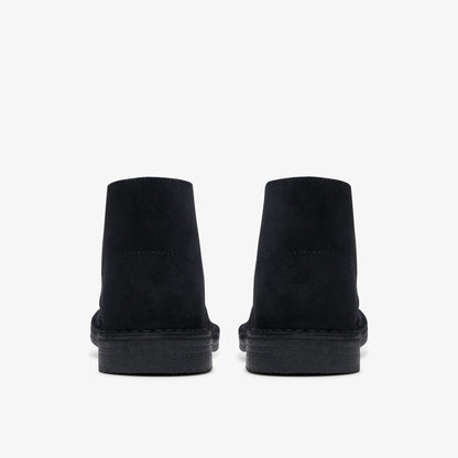 Clarks Womens Desert Boot Black Suede 26155524