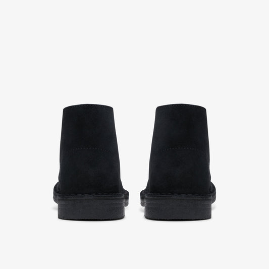 Clarks Womens Desert Boot Black Suede 26155524