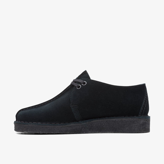 Clarks Womens Desert Trek Black Suede 26165566