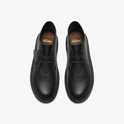 Clarks Kids - Desert Boot Older Black Leather 26168040