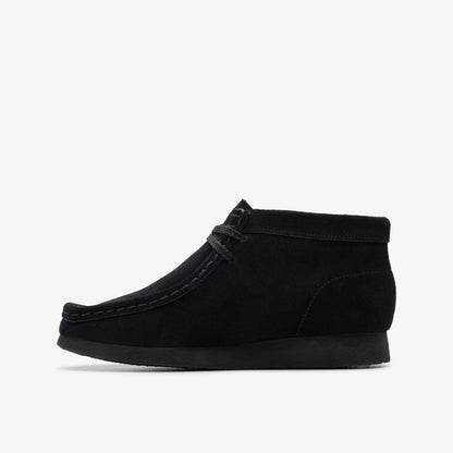 Clarks Kids - Wallabee Boot Older Black Suede 26168044