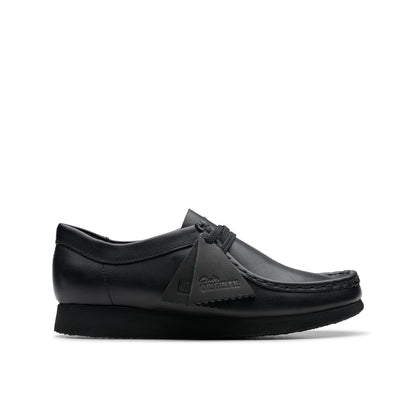 Clarks Wallabee Black Leather kids' shoe – view 1