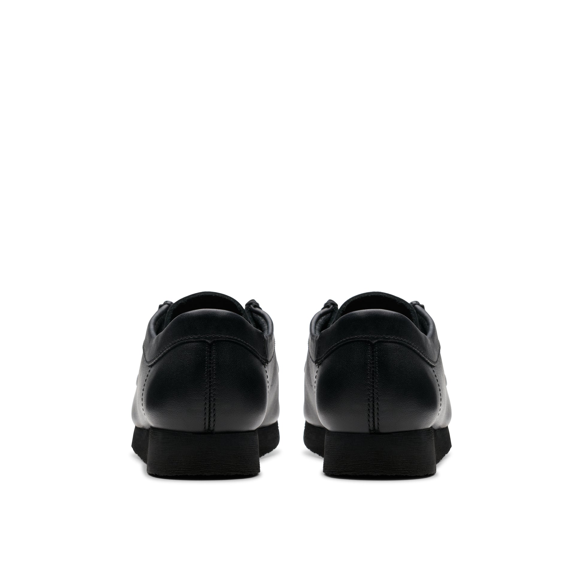 Clarks Wallabee Black Leather kids' shoe – view 5