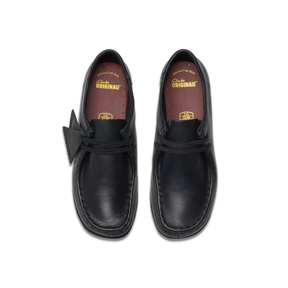 Clarks Wallabee Black Leather kids' shoe – view 6