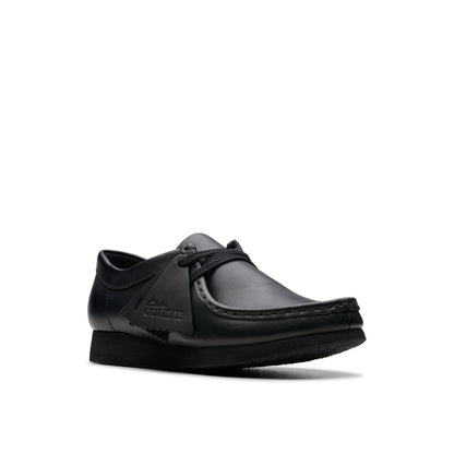 Clarks Wallabee Black Leather kids' shoe – view 7