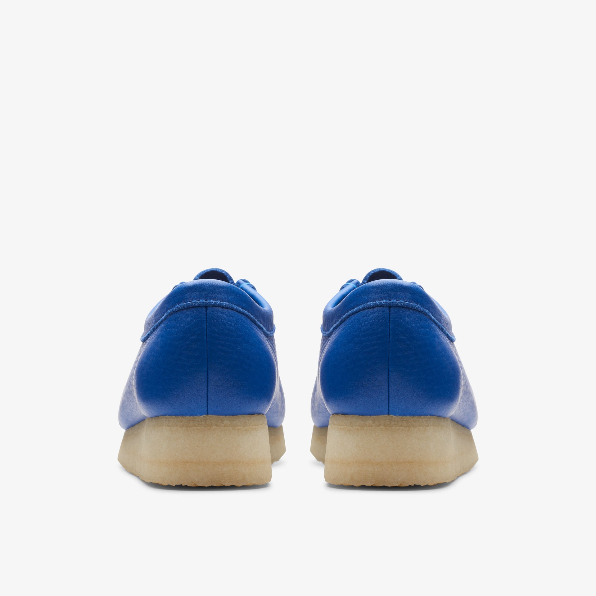 Clarks Womens Wallabee Bright Blue Leather