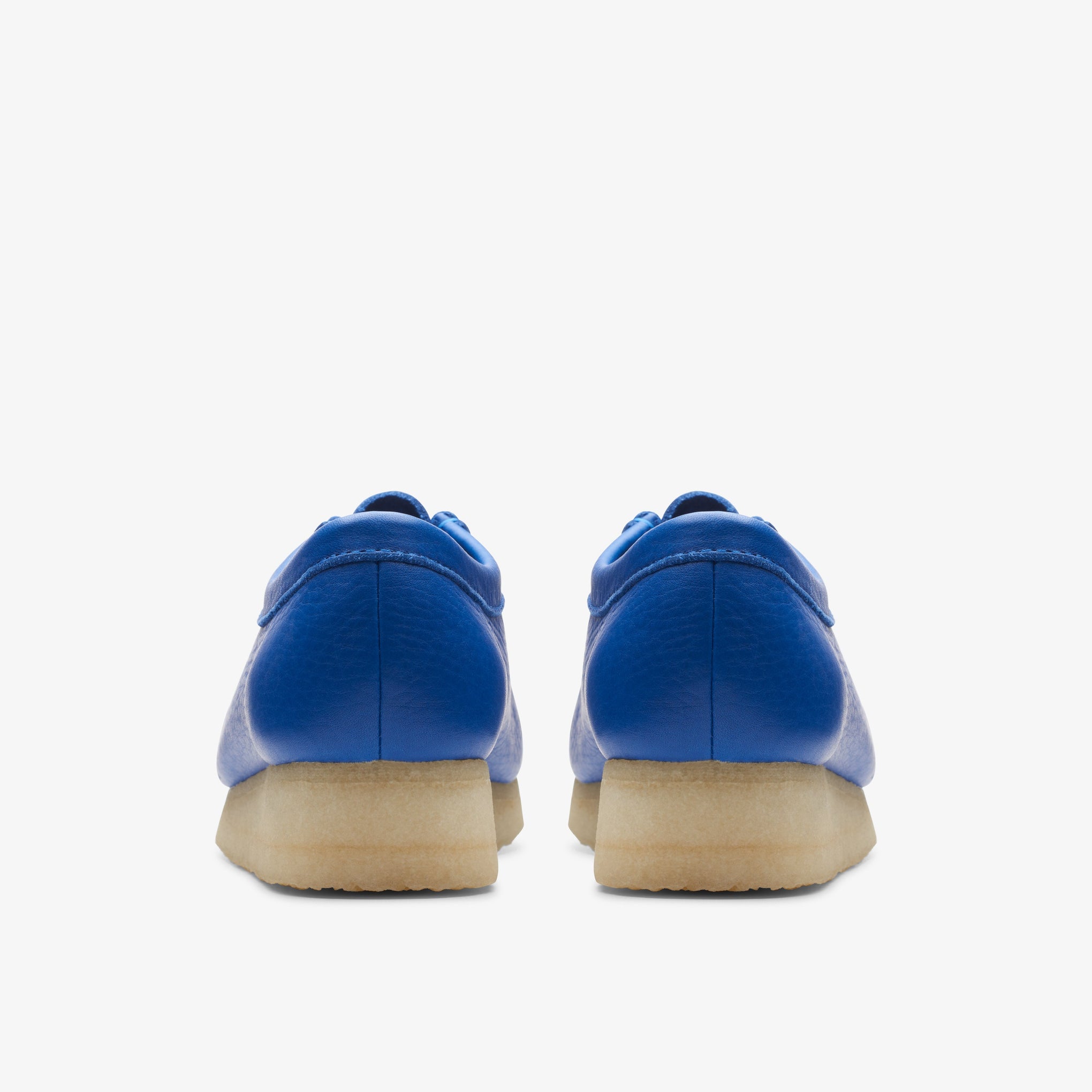 Clarks Womens Wallabee Bright Blue Leather