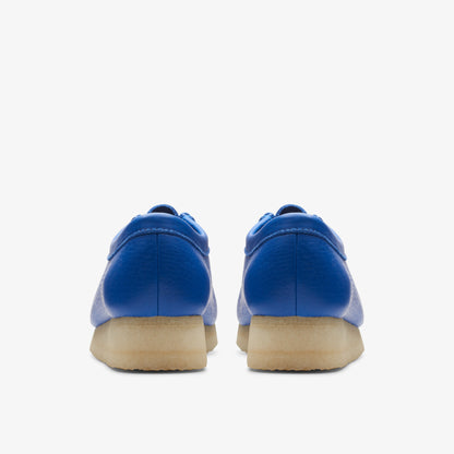 Clarks Womens Wallabee Bright Blue Leather 26174009