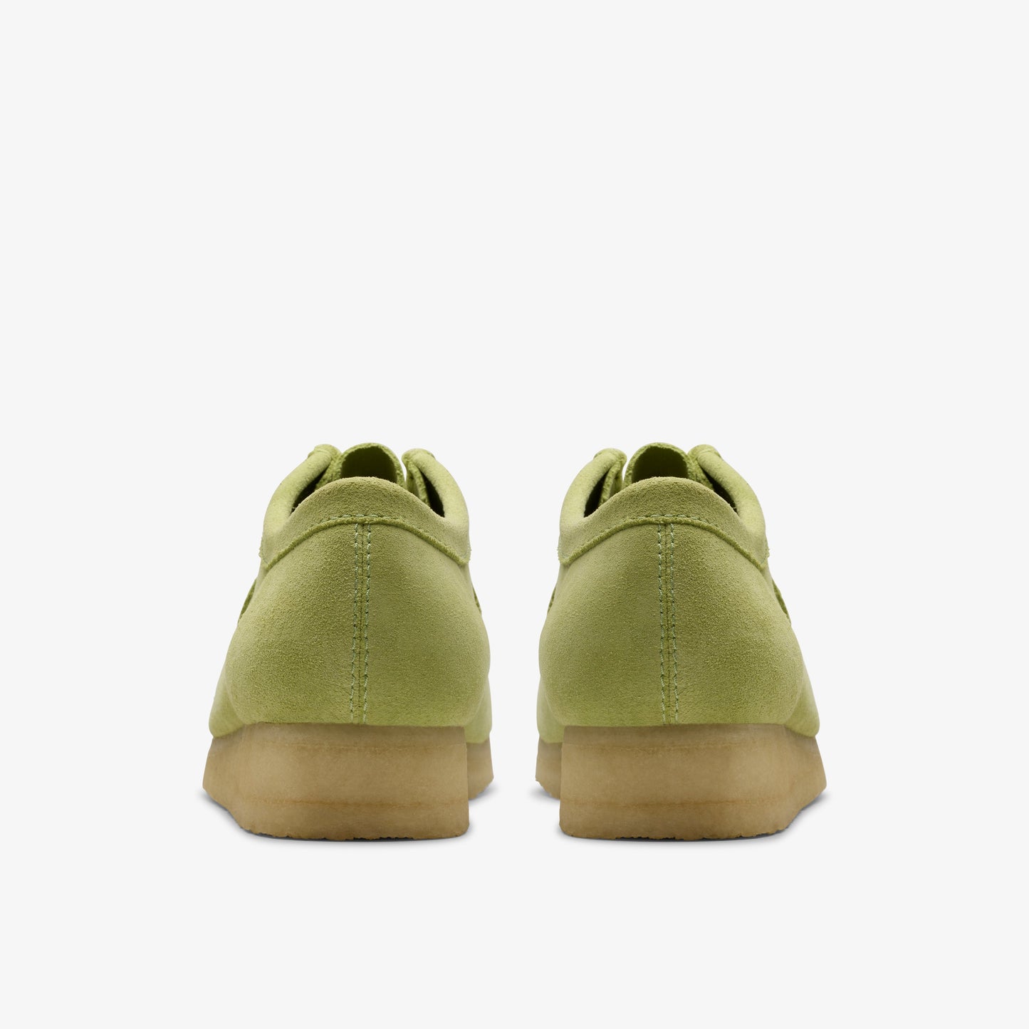 Clarks Mens Wallabee Pale Lime Suede 26175855