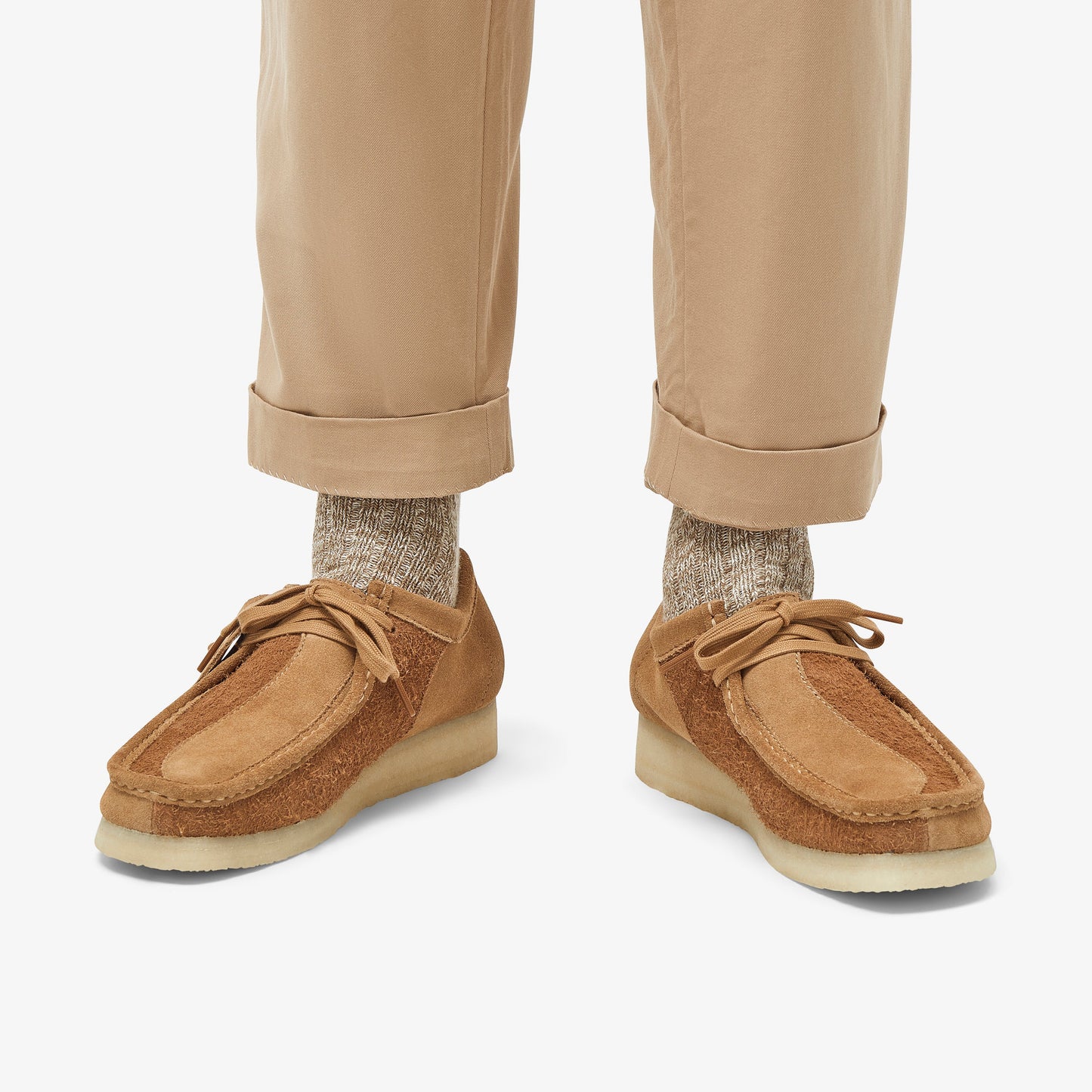 Clarks Mens Wallabee Tan Combination 26175917