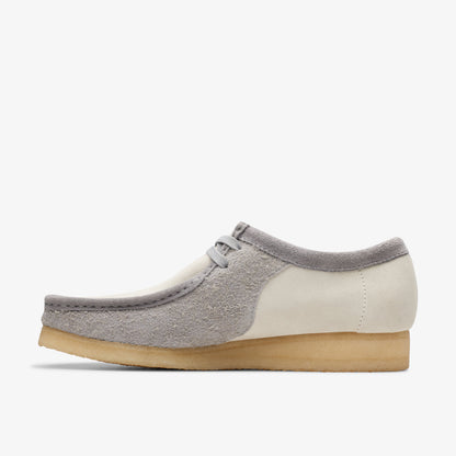 Clarks Mens Wallabee Grey Off White 26176525