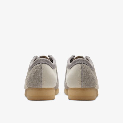 Clarks Mens Wallabee Grey Off White 26176525