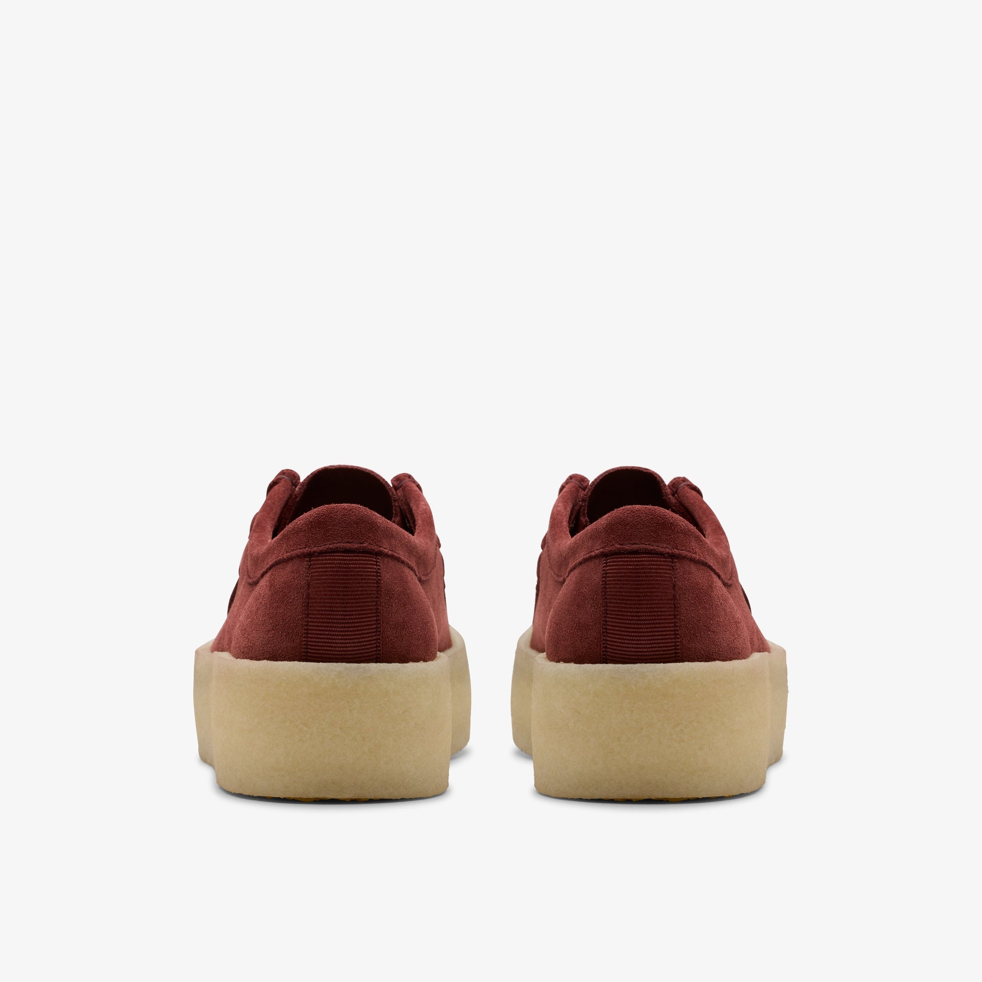 Clarks Womens Wallabee Cup Deep Red Suede