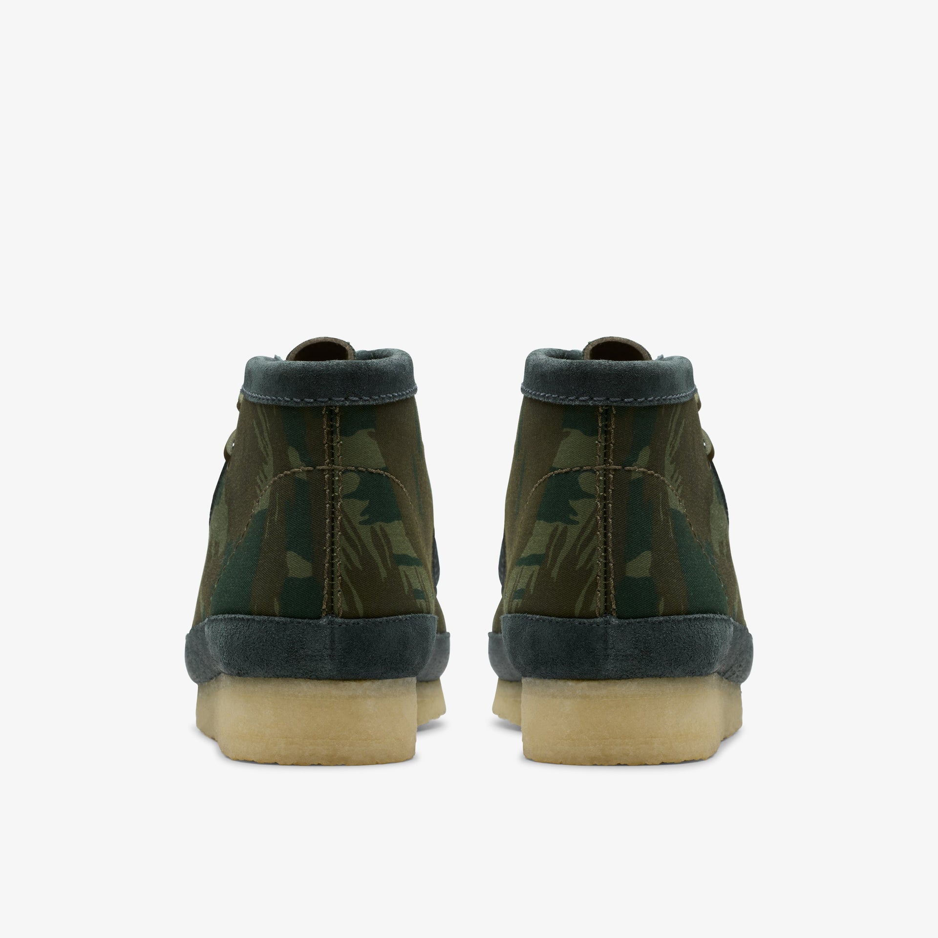 Clarks Mens Wallabee Boot Green Camouflage