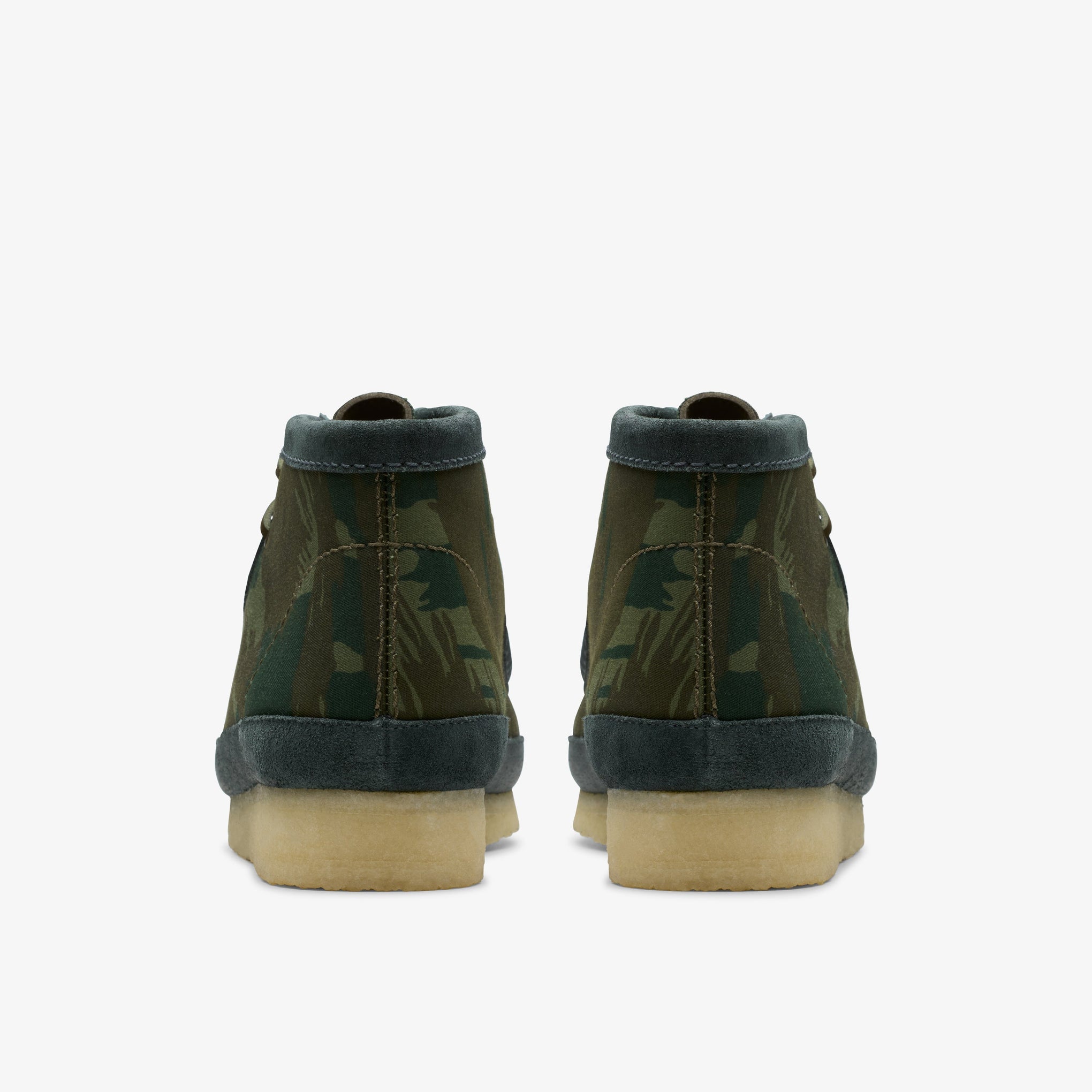 Clarks Mens Wallabee Boot Green Camouflage