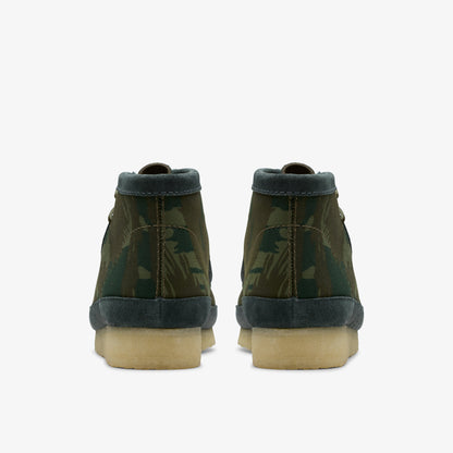 Clarks Mens Wallabee Boot Green Camouflage 26177769
