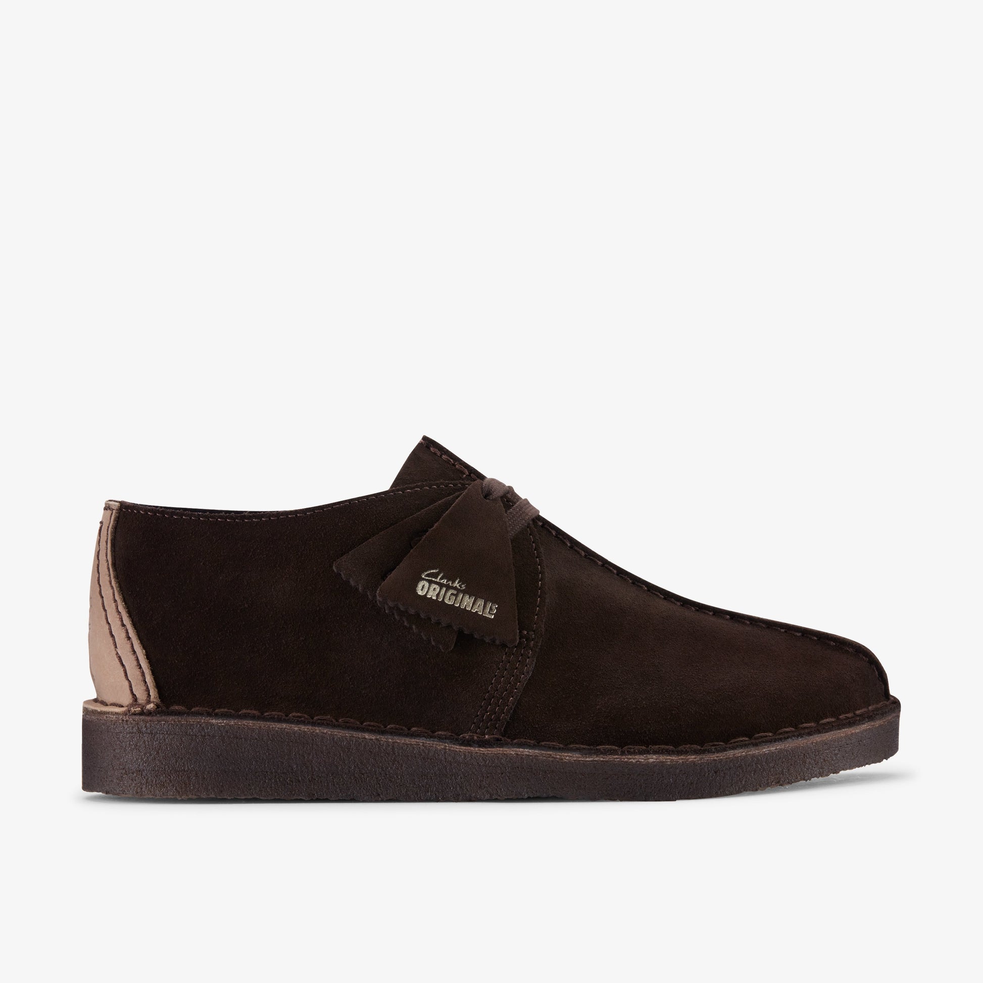 Clarks Desert Trek Dark Brown men's shoe – view 1