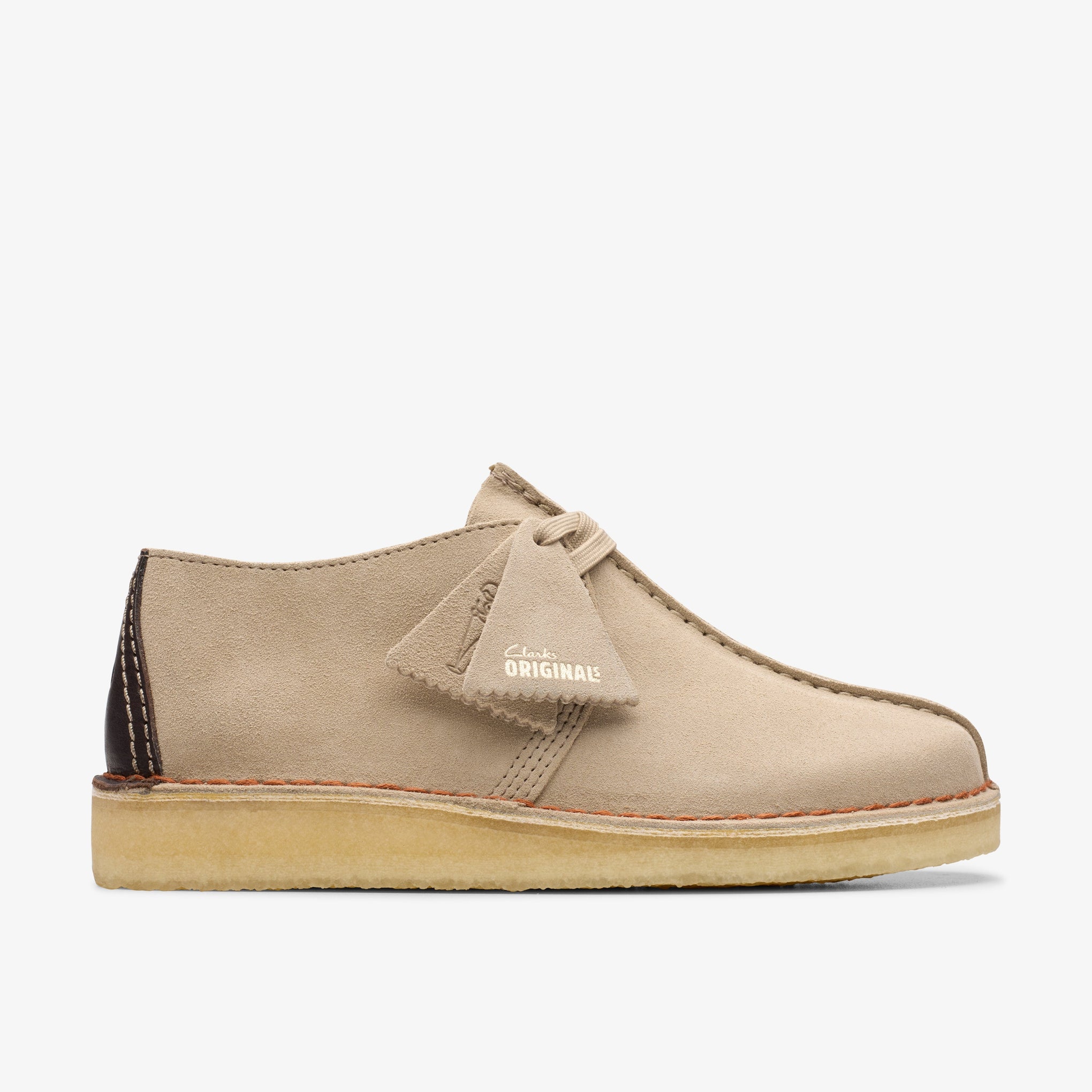 Clarks Mens Desert Trek Sand Suede