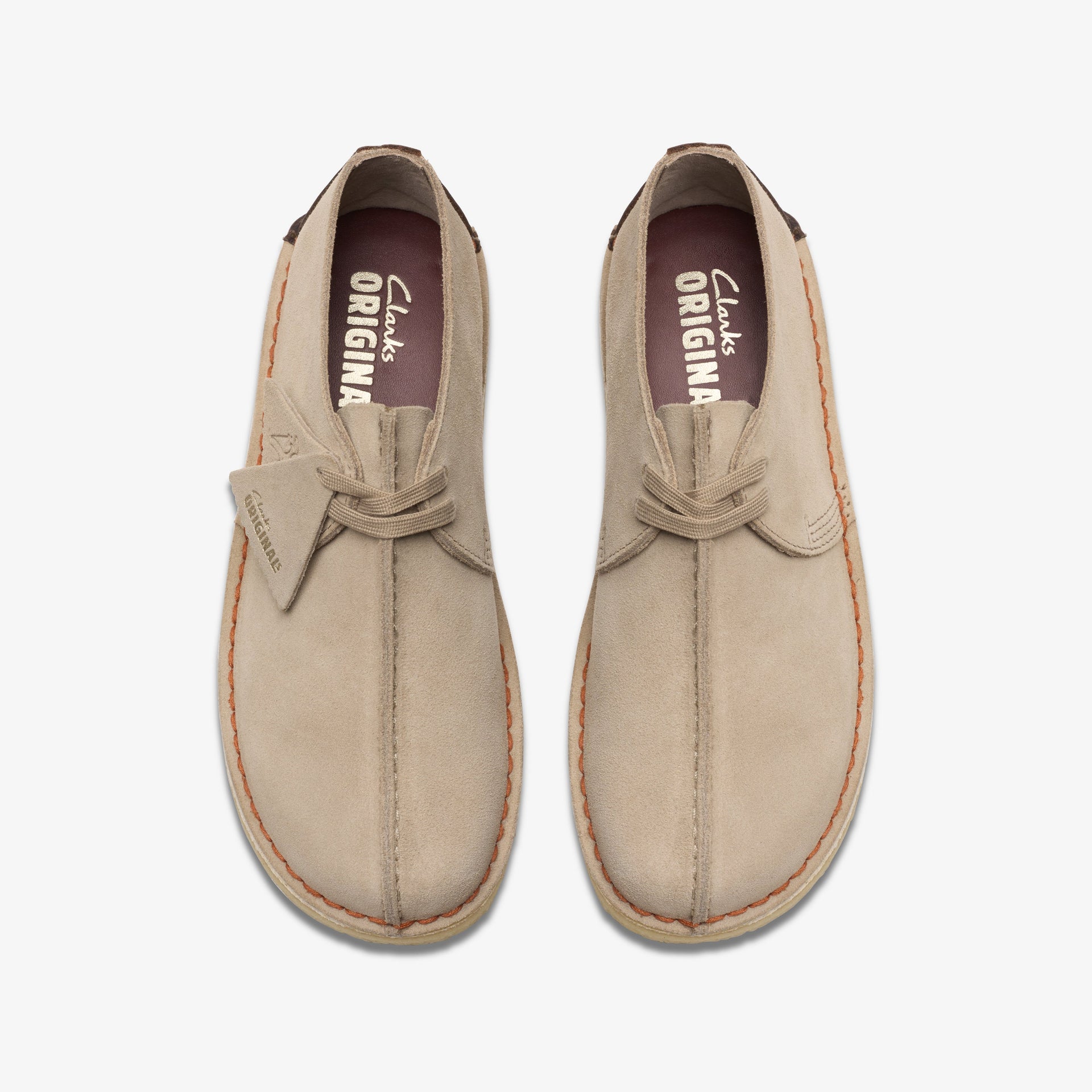Clarks Mens Desert Trek Sand Suede