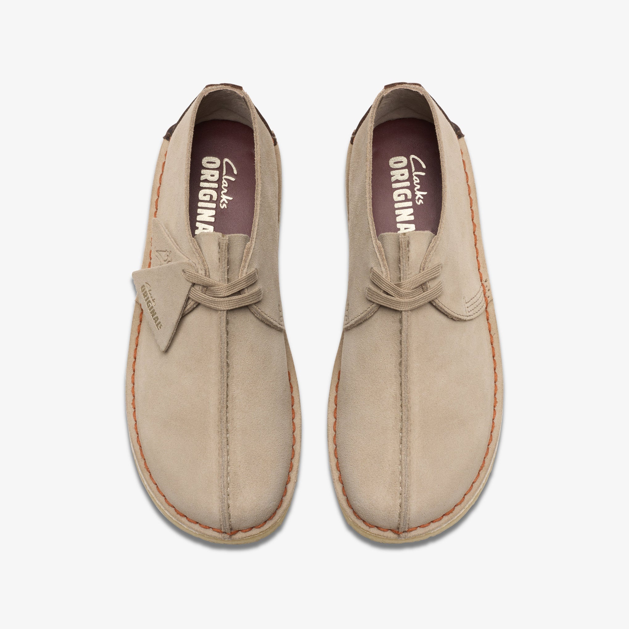 Clarks Mens Desert Trek Sand Suede